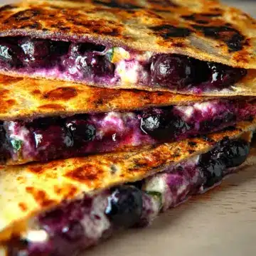 Blueberry Breakfast Quesadilla