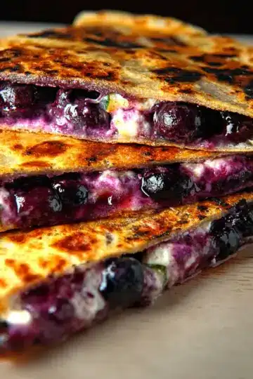 Blueberry Breakfast Quesadilla