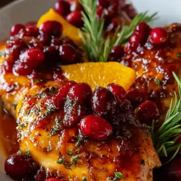 Cranberry Orange Glazed Chicken