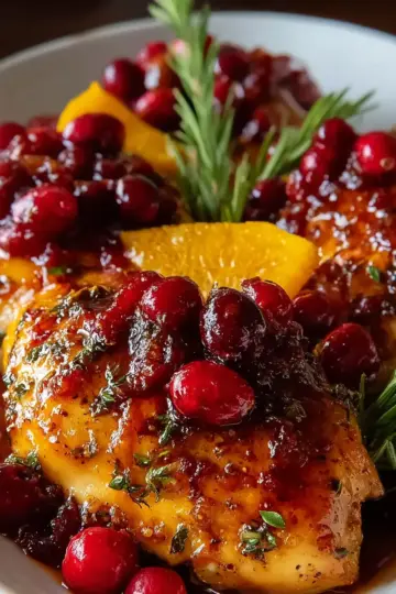 Cranberry Orange Glazed Chicken