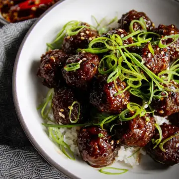 Mongolian Beef Meatballs