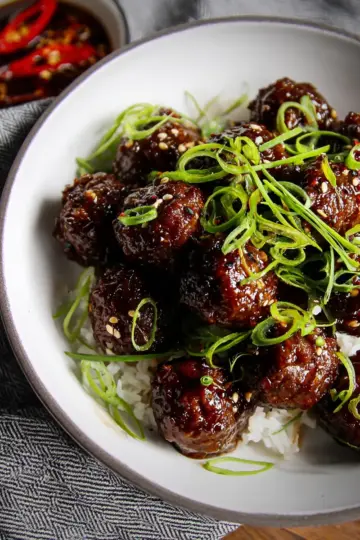 Mongolian Beef Meatballs