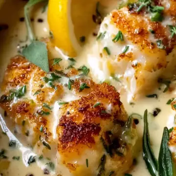 Savory Baked Cod in Coconut-Lemon Cream Sauce Recipe