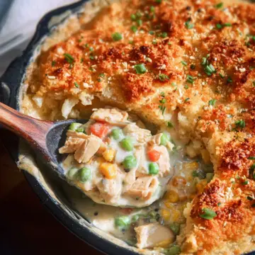 EASY Crustless Chicken Pot Pie