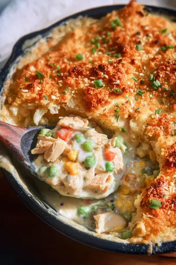 EASY Crustless Chicken Pot Pie