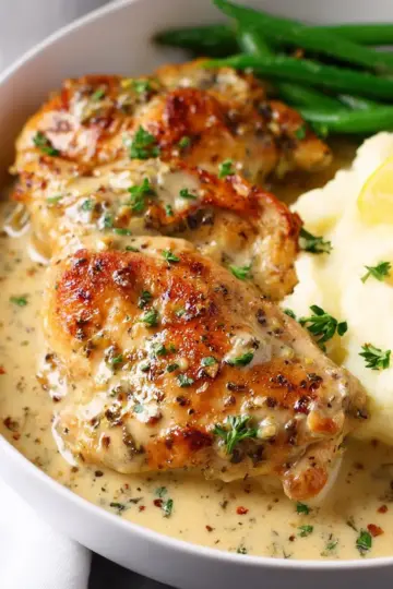 Chicken in White Wine Sauce