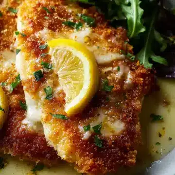 Zesty Lemon Pecorino Crispy Chicken