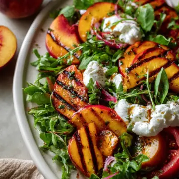 Grilled Nectarine Salad With Burrata