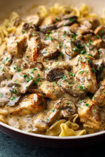 Creamy Chicken Stroganoff