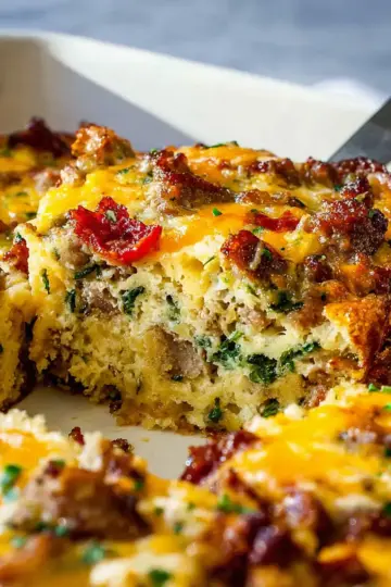 Cheesy Sausage Breakfast Casserole