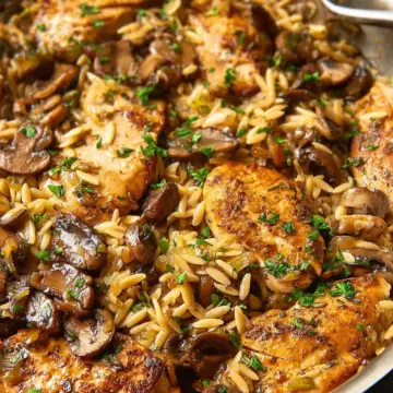 Chicken Marsala Orzo