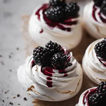 Blackberry Pavlovas
