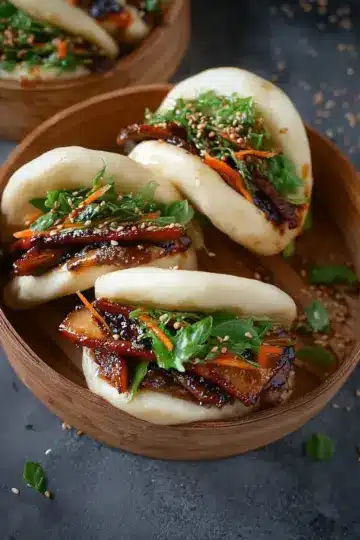 Hoisin Mushroom Gua Baos (Vegan Recipe)