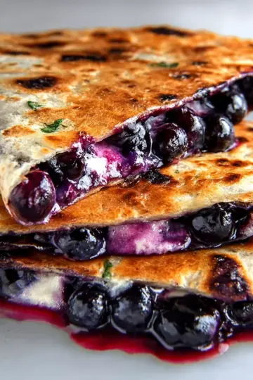Blueberry Breakfast Quesadilla