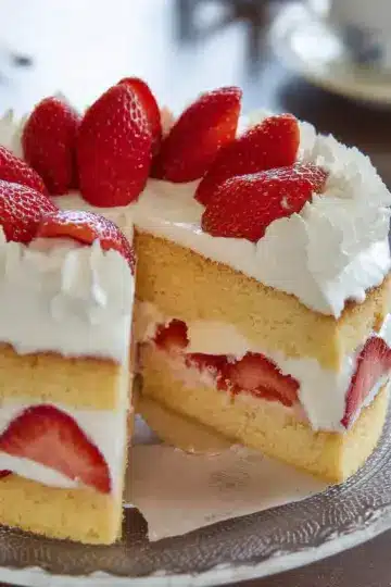 Japanese Strawberry Sponge Cake (Strawberry Shortcake)