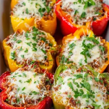 Ground Turkey Stuffed Peppers