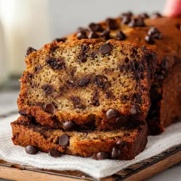 Healthier Chocolate Chip Banana Bread
