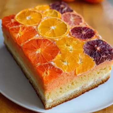 Citrus Ombré Cake