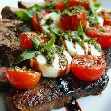 Balsamic Caprese Grilled Steak