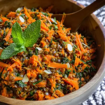 Moroccan Carrot Lentil Salad