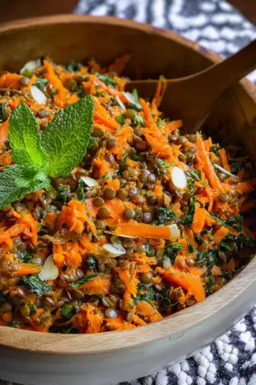 Moroccan Carrot Lentil Salad