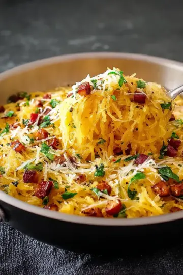 Spaghetti Squash Carbonara