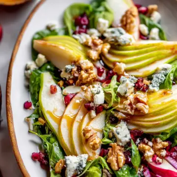 Pear and Blue Cheese Walnut Salad
