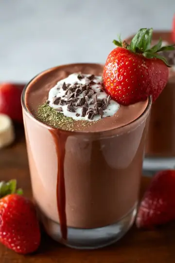 Chocolate Strawberry Banana Smoothie