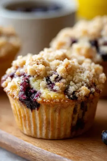 Blueberry Muffins with Crumb Topping