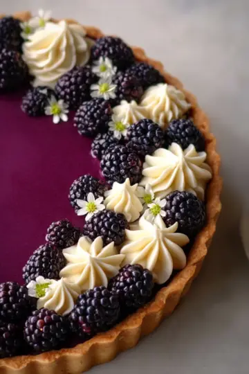 Blackberry White Chocolate Tart