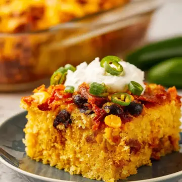 Loaded Mexican Cornbread Casserole