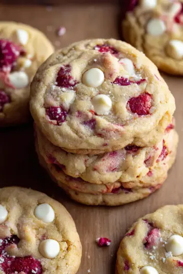 White Chocolate Raspberry Cookies