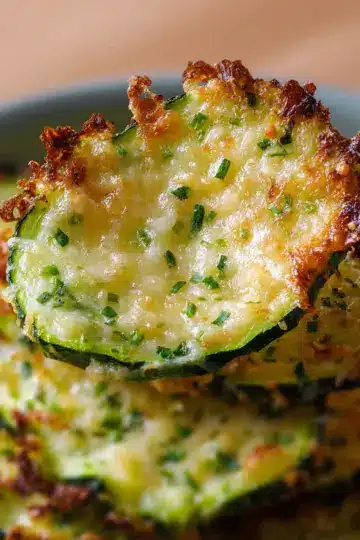 Zucchini Cheese Crisps