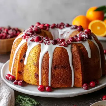 Cranberry Orange Bundt Cake
