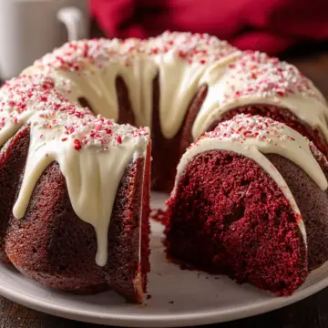 Red Velvet Cream Cheese Bundt Cake