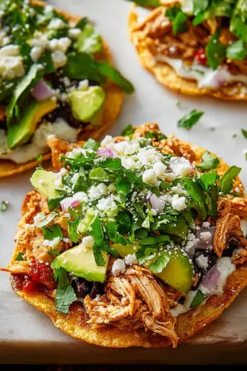 Chicken Tostadas