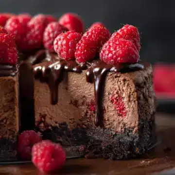 Chocolate Raspberry Cheesecake