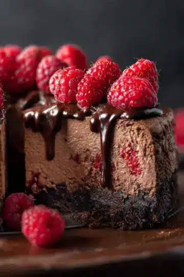 Chocolate Raspberry Cheesecake