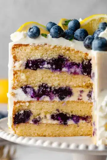 Lemon Blueberry Layer Cake