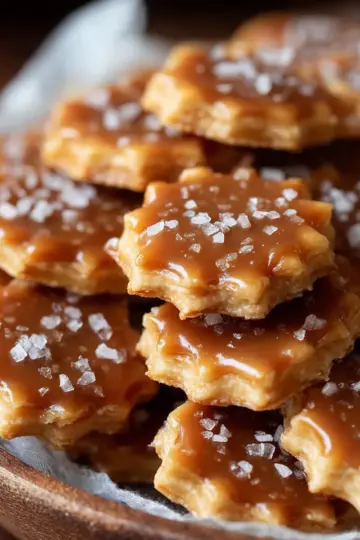 Salted Caramel Cracker Bites