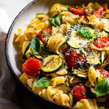 Pasta with Zucchini and Tomatoes