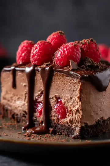 Chocolate Raspberry Cheesecake