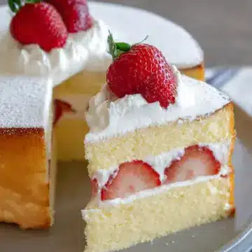 Japanese Strawberry Sponge Cake