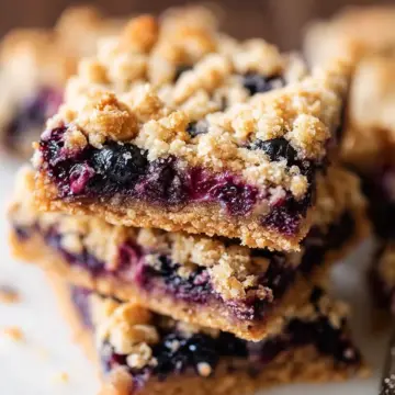 Blueberry Oatmeal Crumble Bars