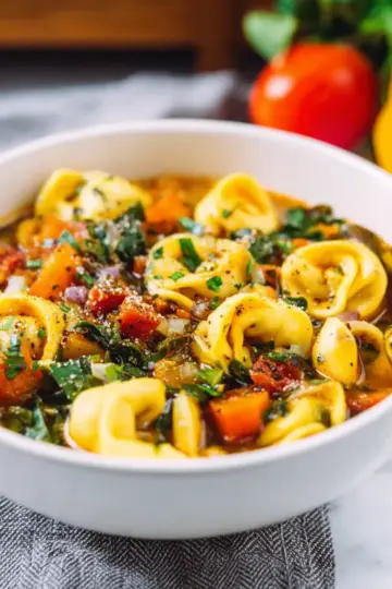 Easy Autumn Tortellini Soup
