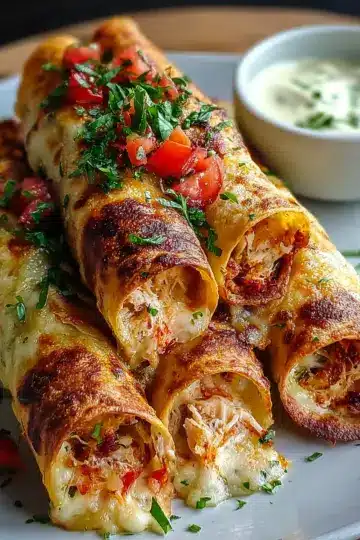 Crispy Crab And Shrimp Queso Taquitos You Can't Resist
