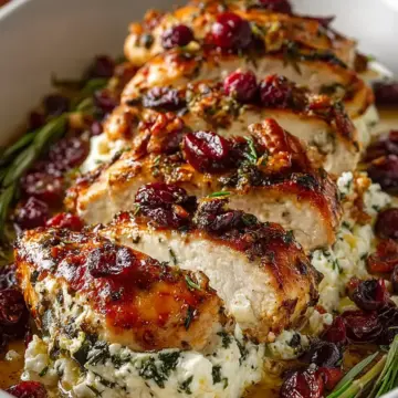 Honey Cranberry Chicken Bake with Ricotta Cheese