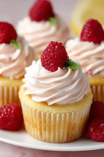Lemon Raspberry Cupcakes