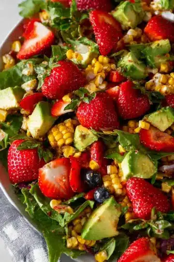 Strawberry Avocado Corn Salad