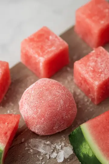 Watermelon Mochi